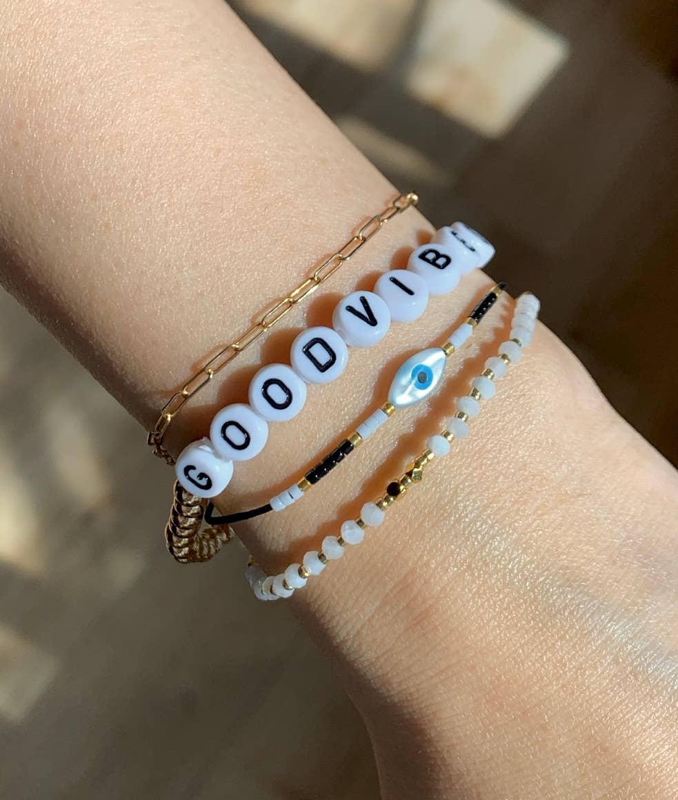 Moonstone Gemstone Stacking Bracelet