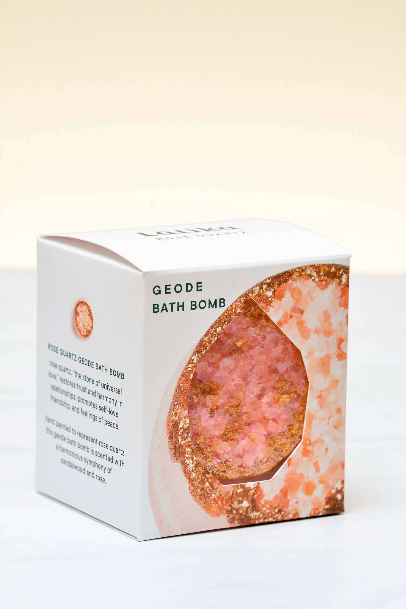 Rose Quartz Crystal Geode Bath Bomb