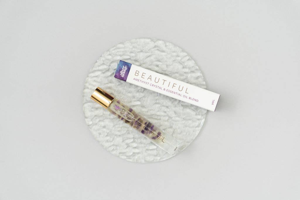 BEAUTIFUL – Amethyst Crystal Roller | Natural Perfume