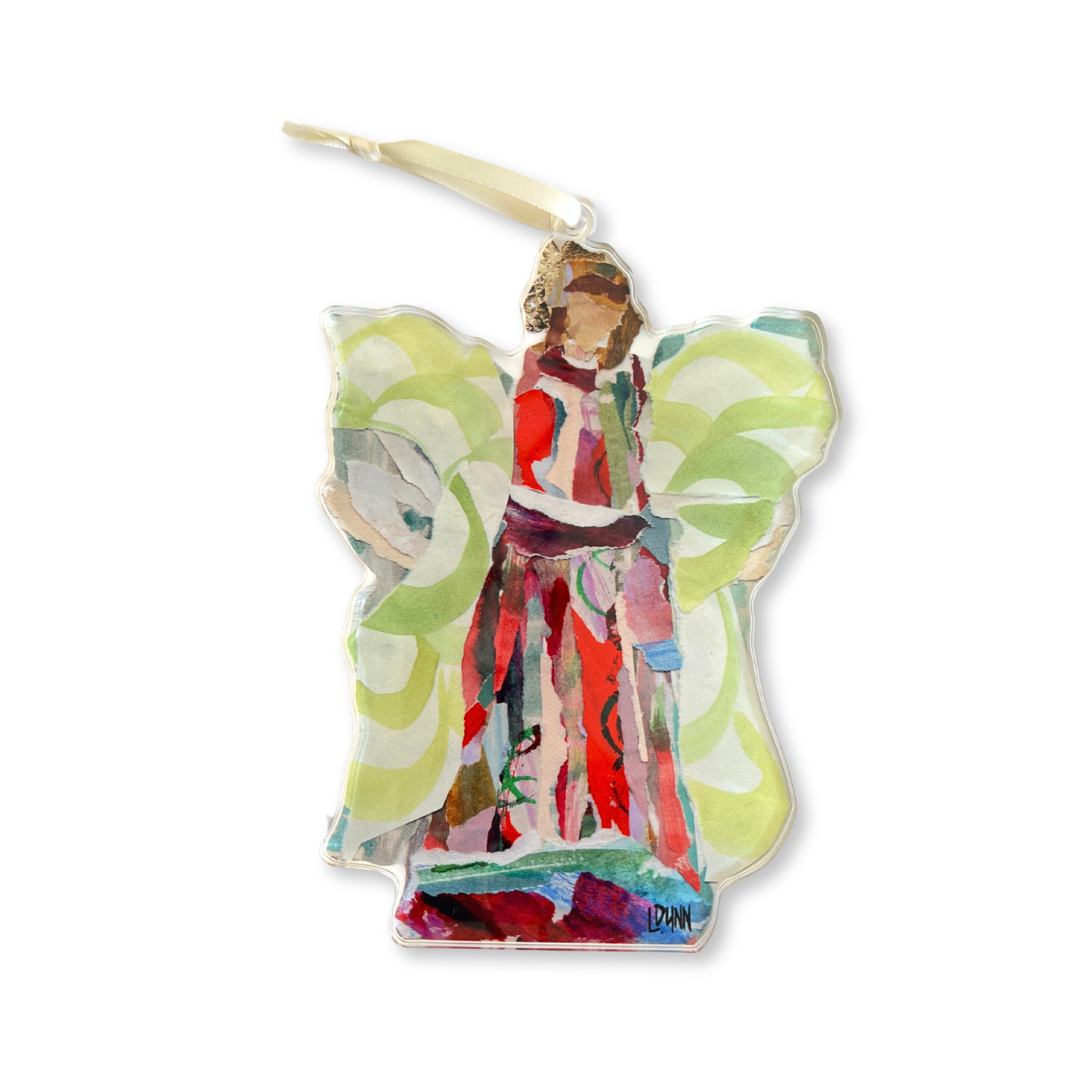 "RILEY" ACRYLIC ANGEL ORNAMENT