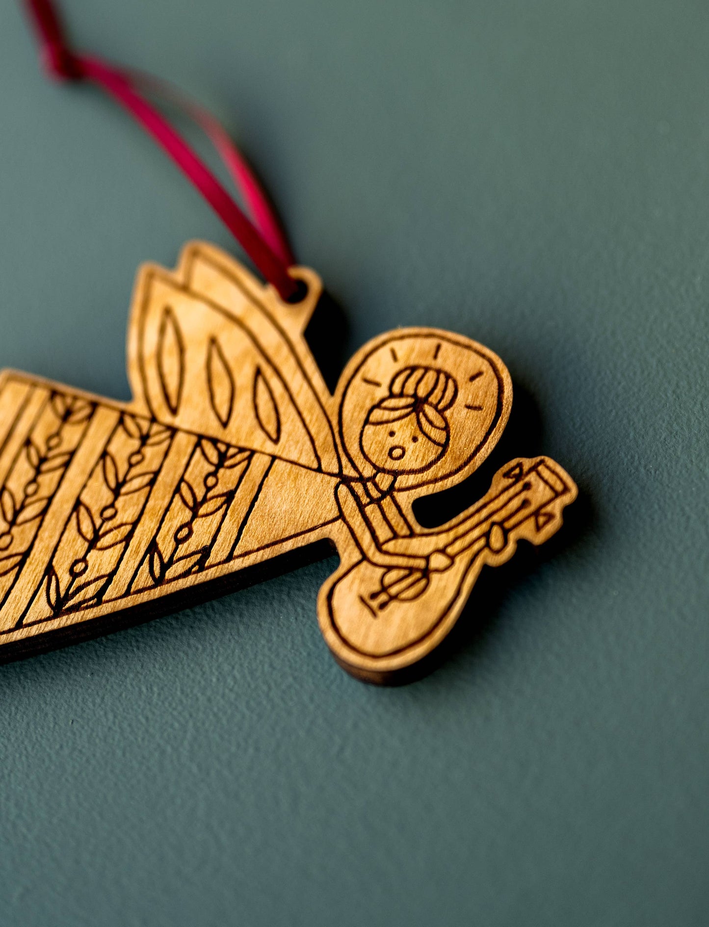 Ukulele Angel Christmas Ornament