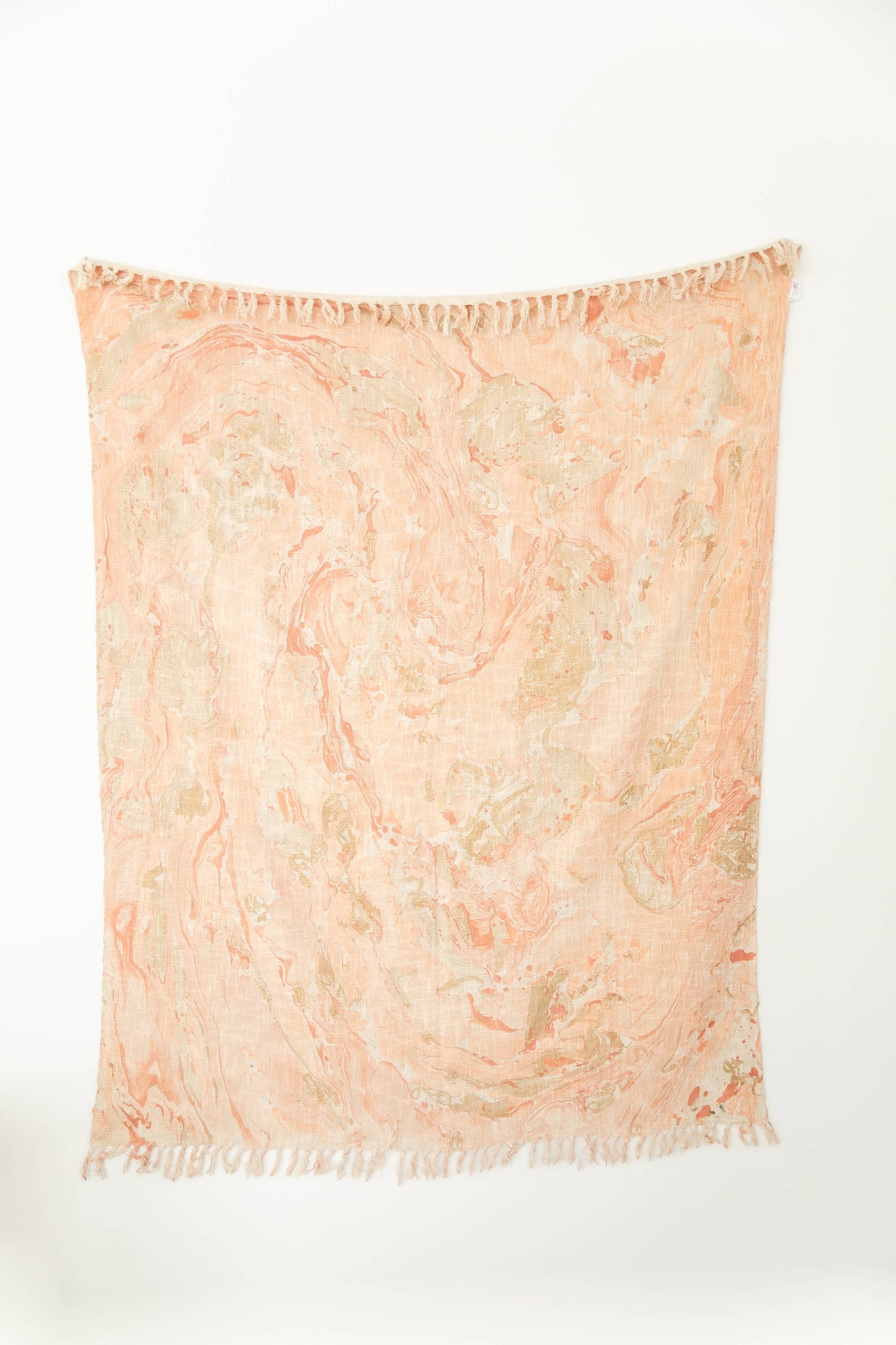 Peach Marble Throw