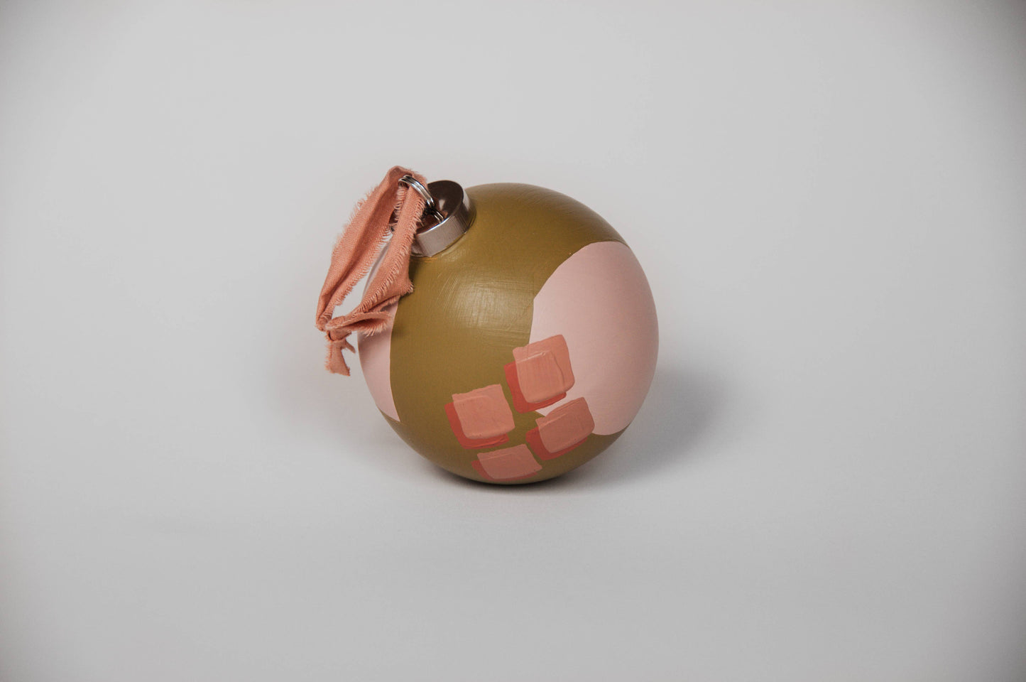 Modern "RIBBON" Hand Painted Ornament