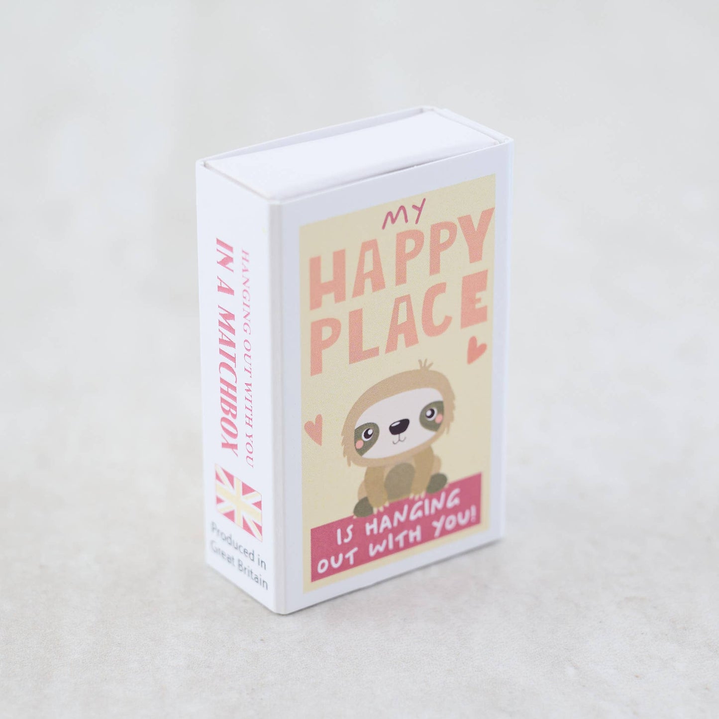 My Happy Place Wool Felt Sloth In A Matchbox