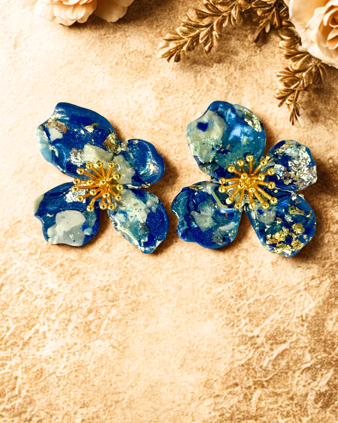 Elle Drago Floral Stud Earrings