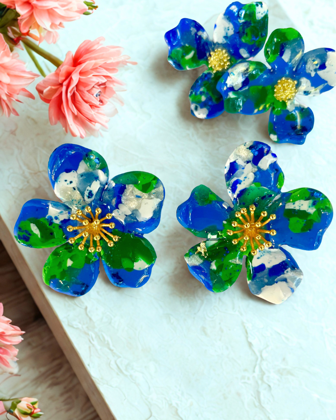 Elle Drago Floral Stud Earrings