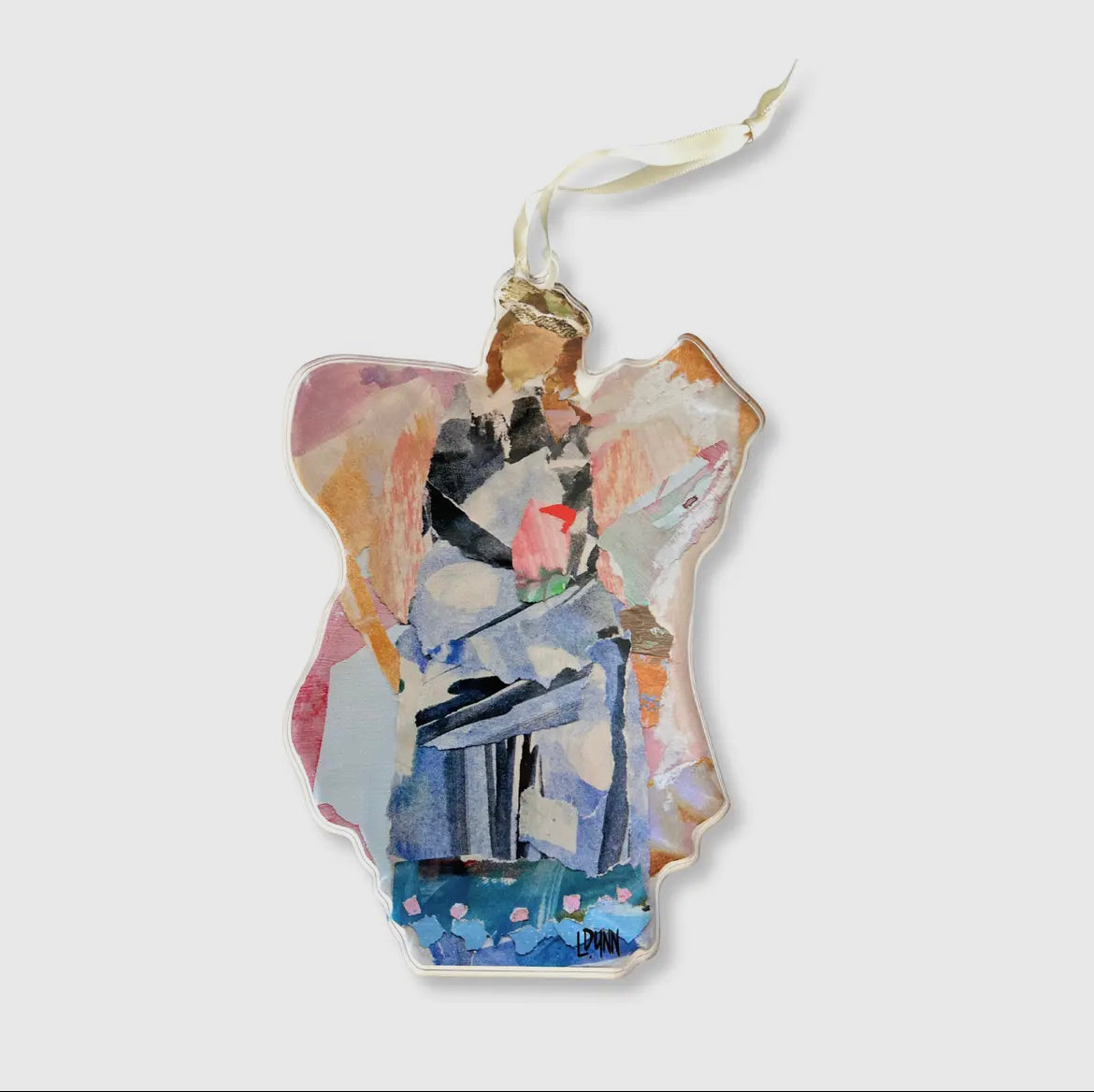 "CLAUDIA" ACRYLIC ANGEL ORNAMENT