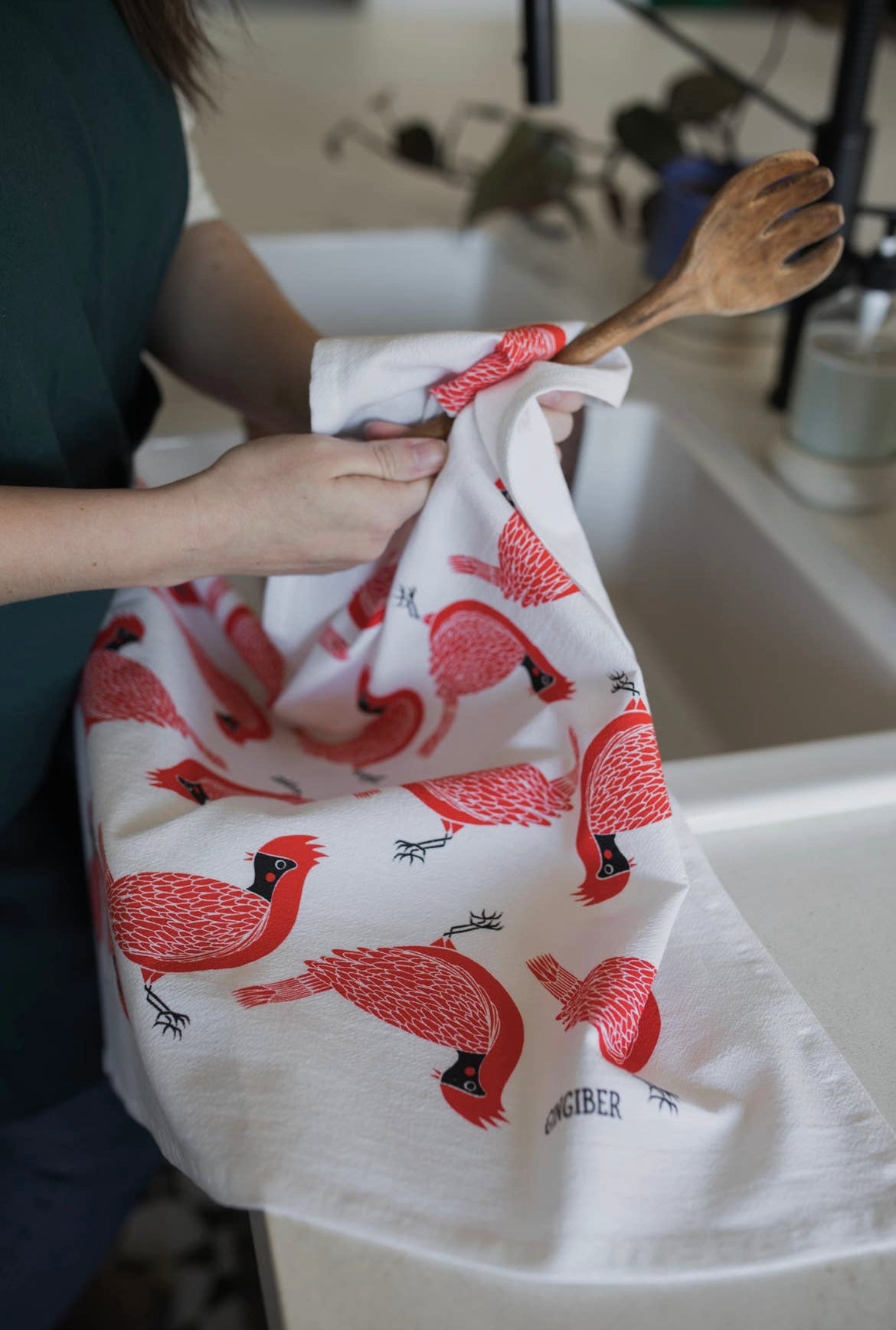 Cardinal Tea Towel