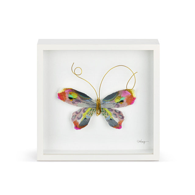 Multicolored Butterfly 10" Wall Art