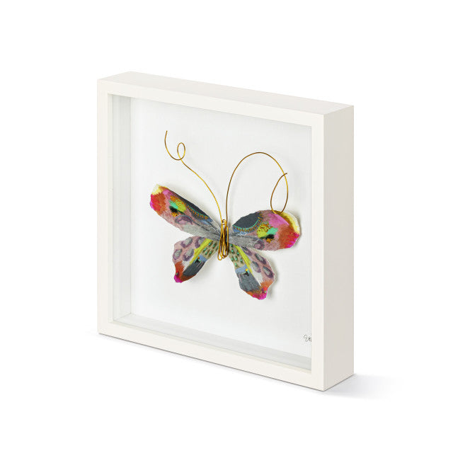 Multicolored Butterfly 10" Wall Art