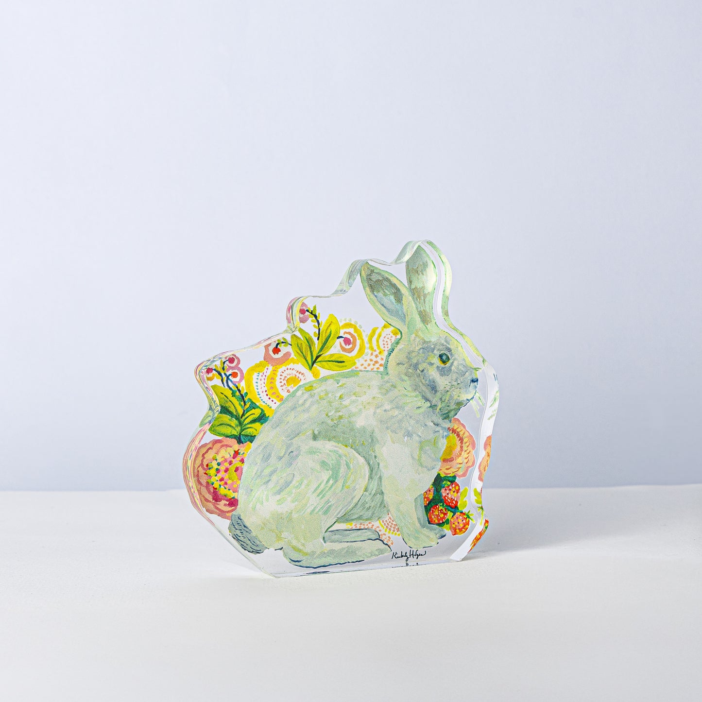 Strawberry Rabbit Acrylic Cutout