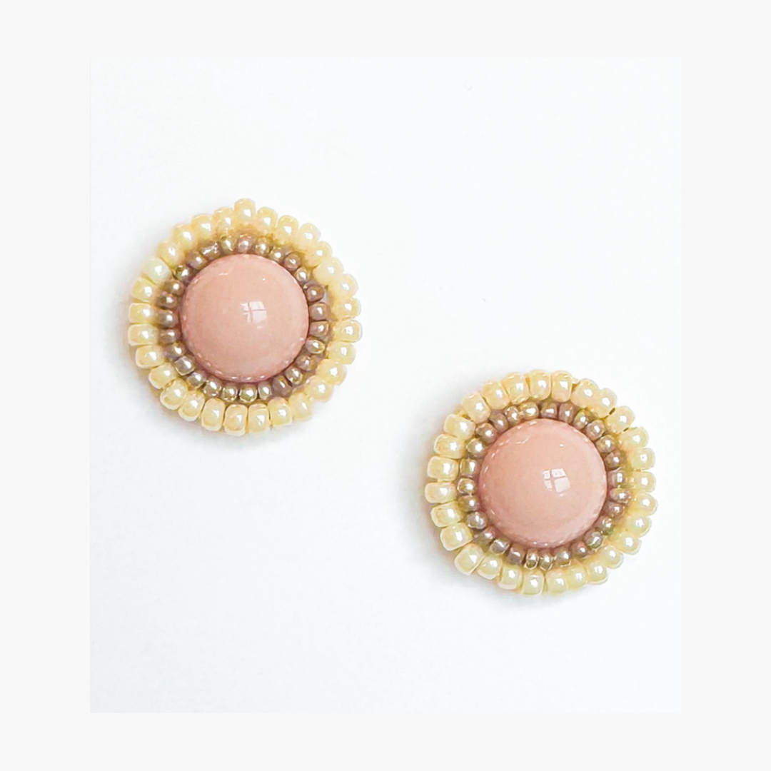 Peach Bud Stud Earring