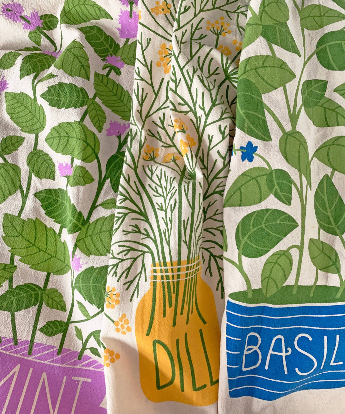 Fresh Herbs - Dish Towel Set of 3