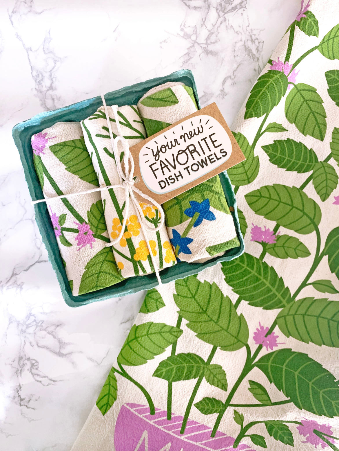 Fresh Herbs - Dish Towel Set of 3