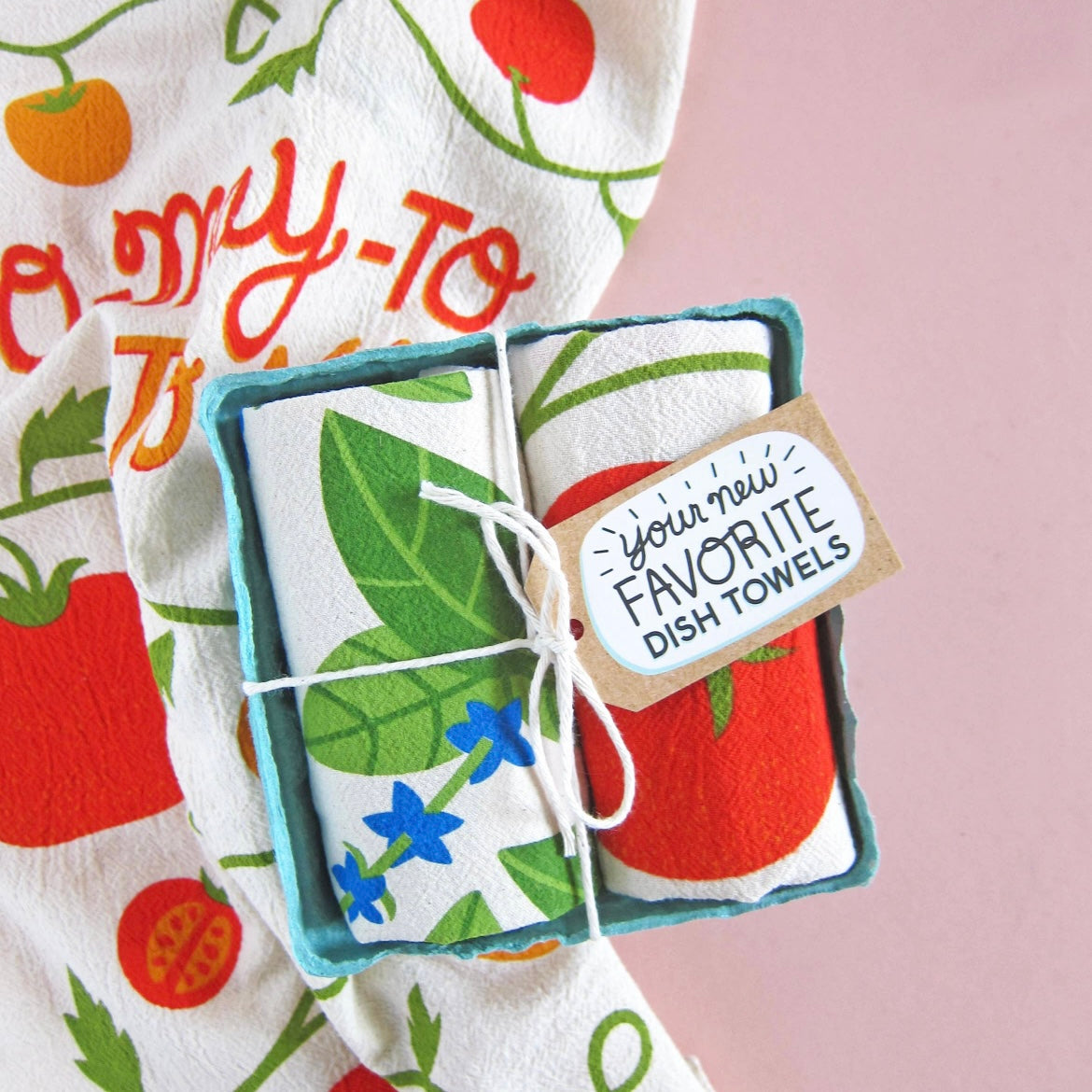 Tomato Basil-Dish Towel Set