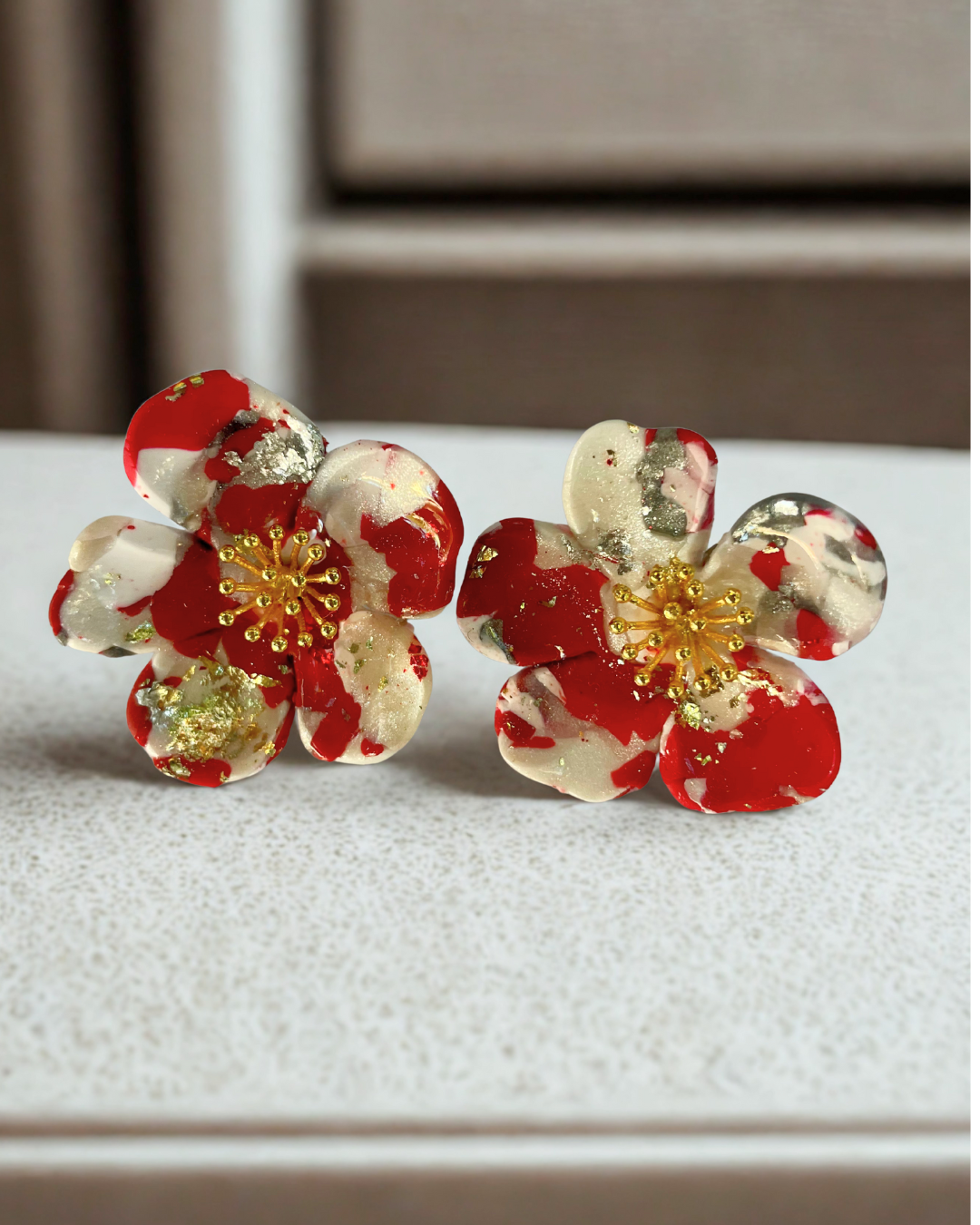 Elle Drago Floral Stud Earrings