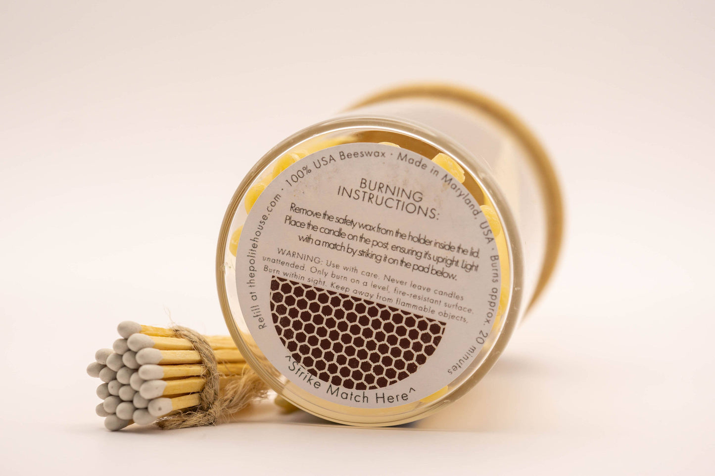 20 Minute Beeswax Candle Set