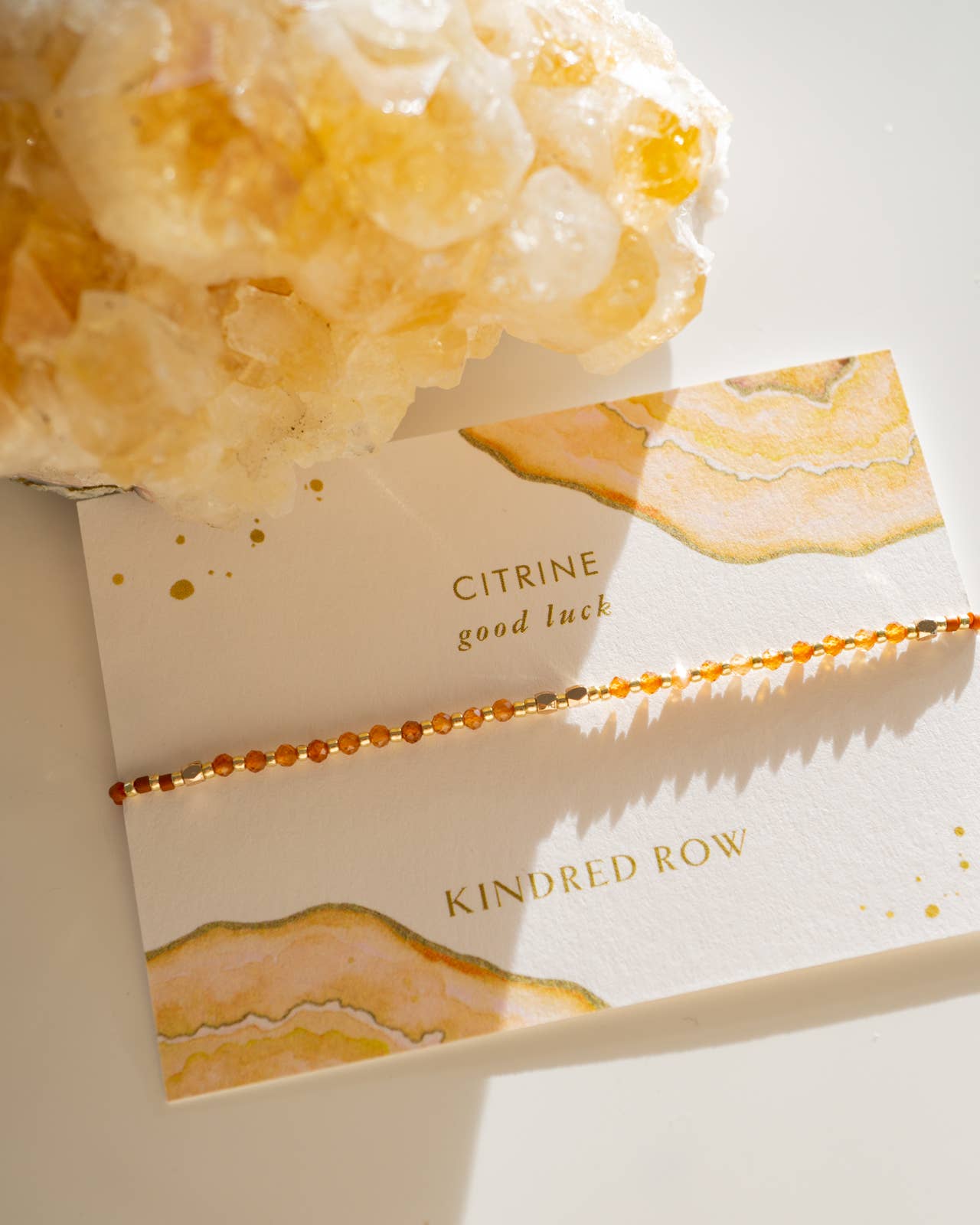 Citrine Gemstone Stacking Bracelet