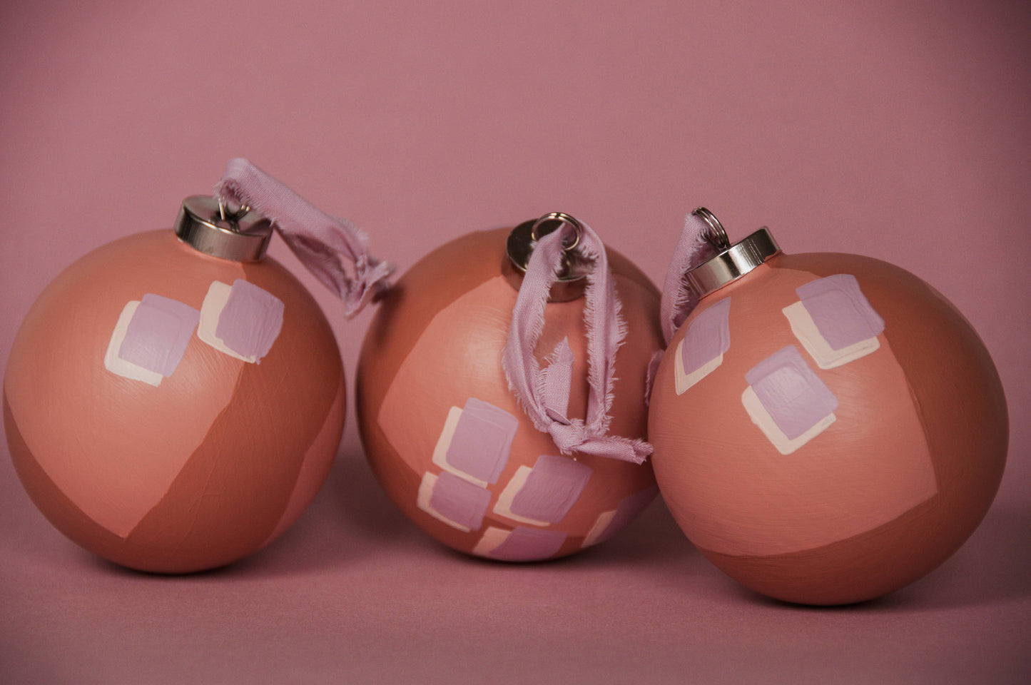 Modern "TINSEL" Hand Painted Ornament