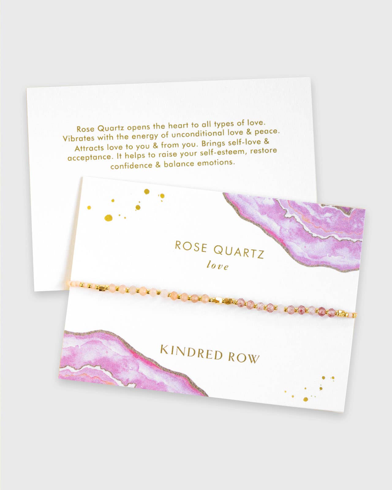 Rose Quartz Gemstone Stacking Bracelet