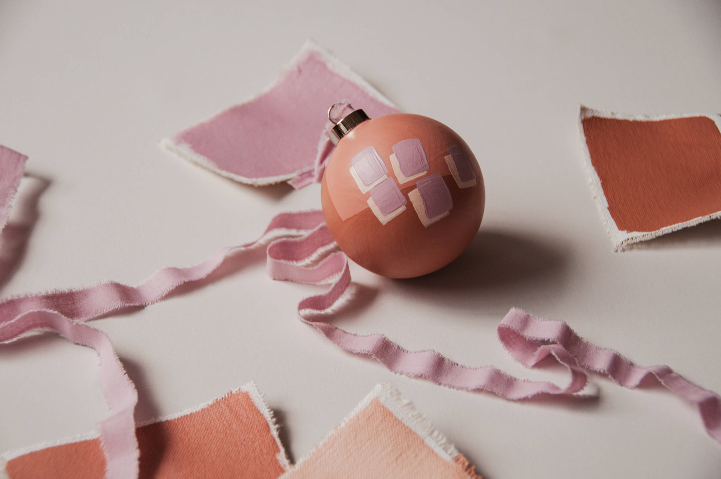 Modern "TINSEL" Hand Painted Ornament