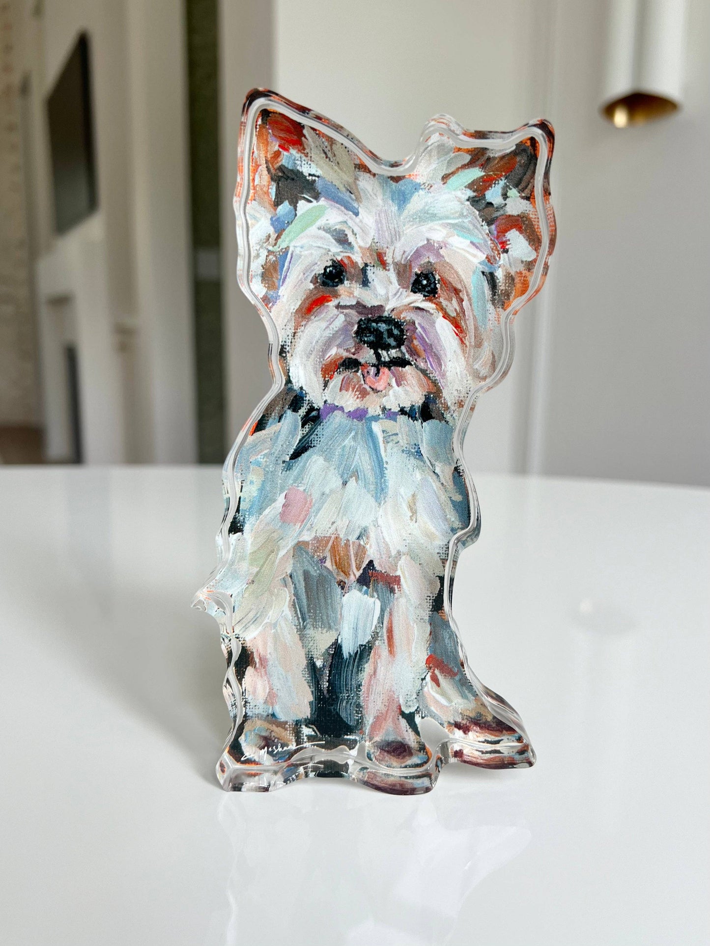 "Yorkie Light" acrylic