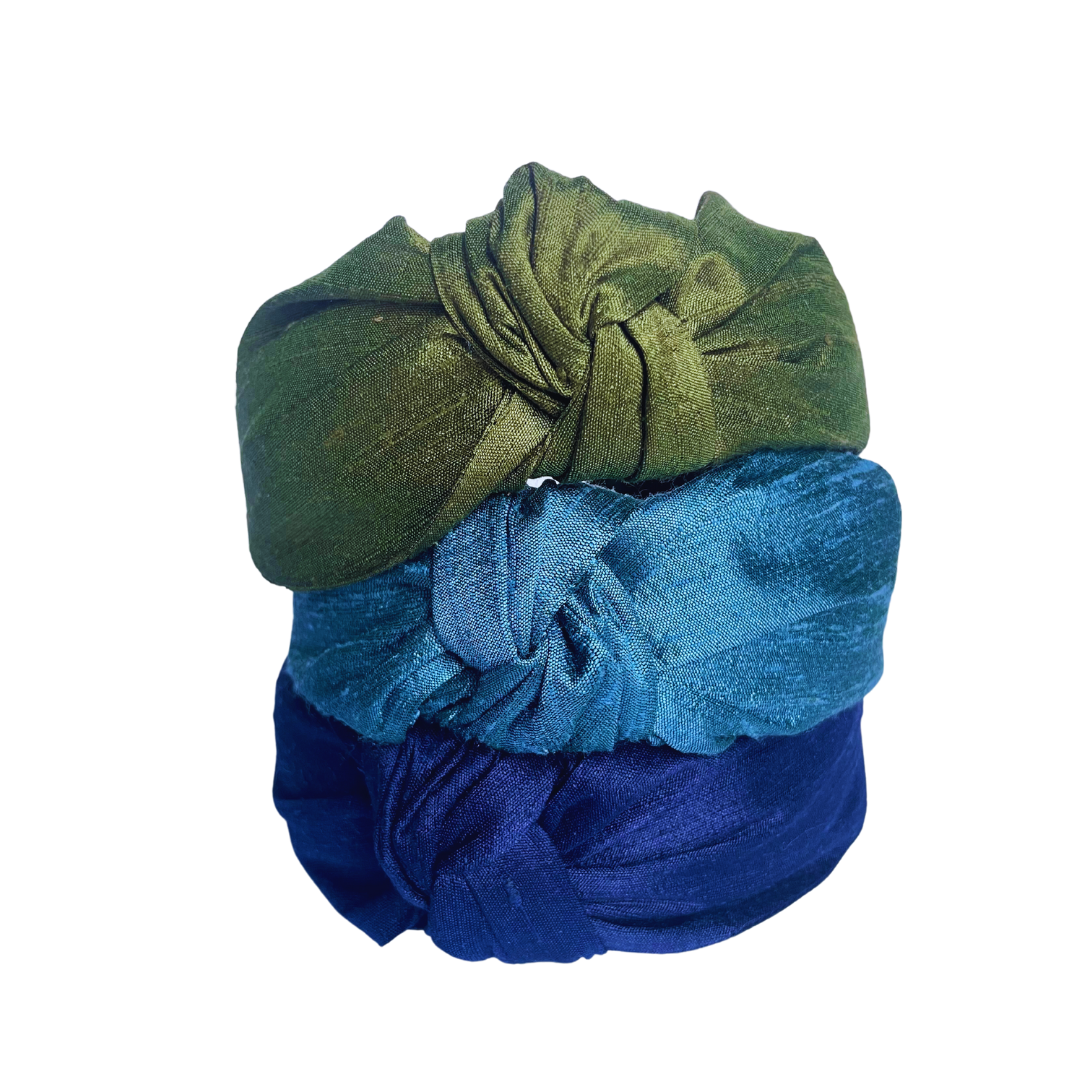 Peacock- Top Knot Headband