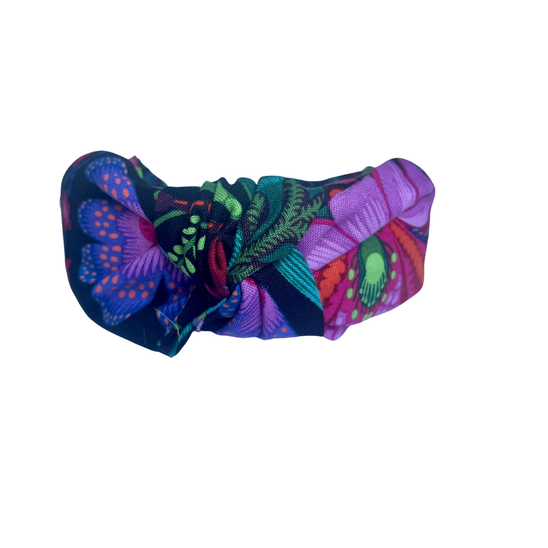 Midnight Garden Top Knot Headband