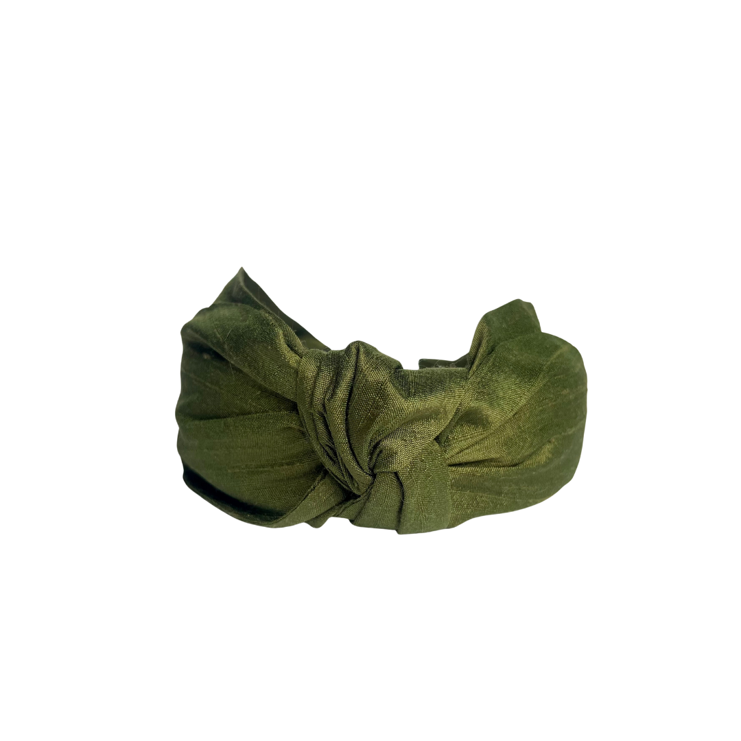 Tuscan Olive- Top Knot Headband