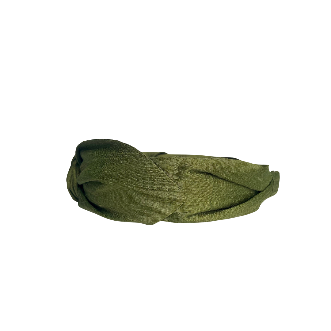 Tuscan Olive- Top Knot Headband