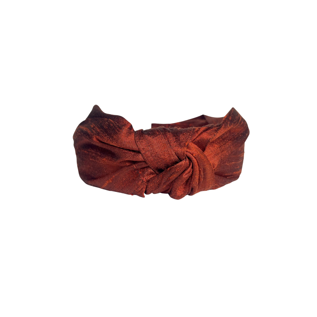 Rust Top Knot Headband
