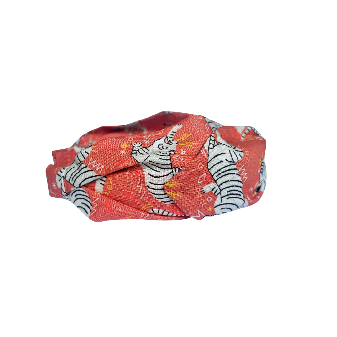 Tiger Top Knot Headband