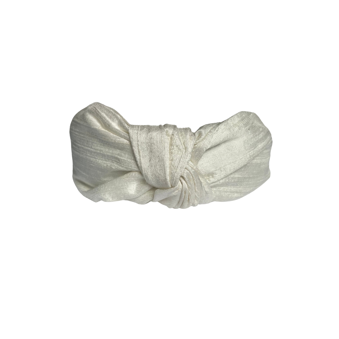 Cream- Top Knot Headband
