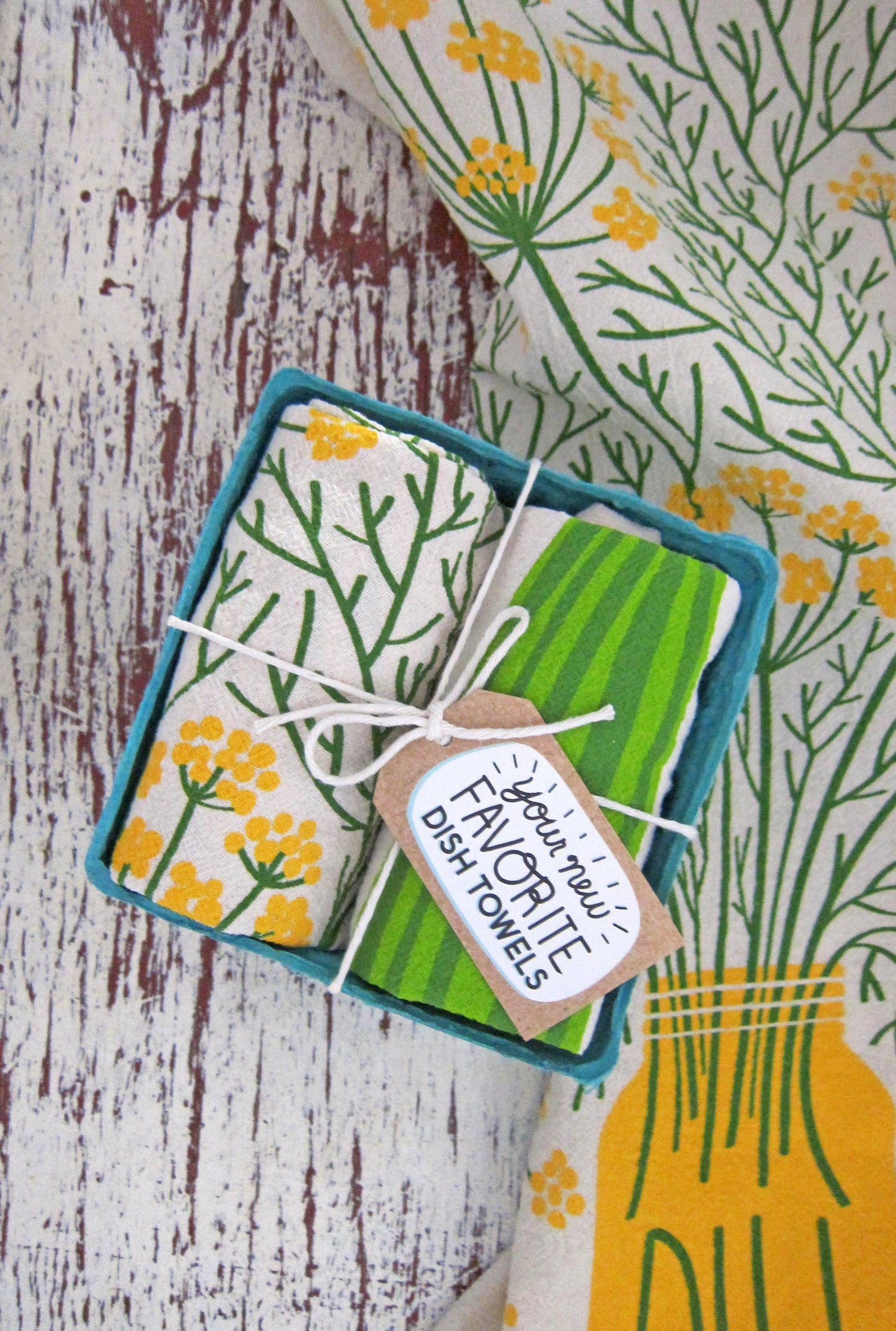 BIG DILL (Dill, Pickle) - Tea Towel Set of 2