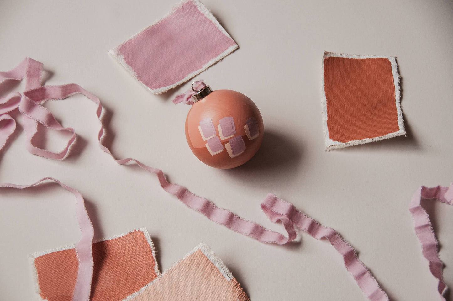 Modern "TINSEL" Hand Painted Ornament