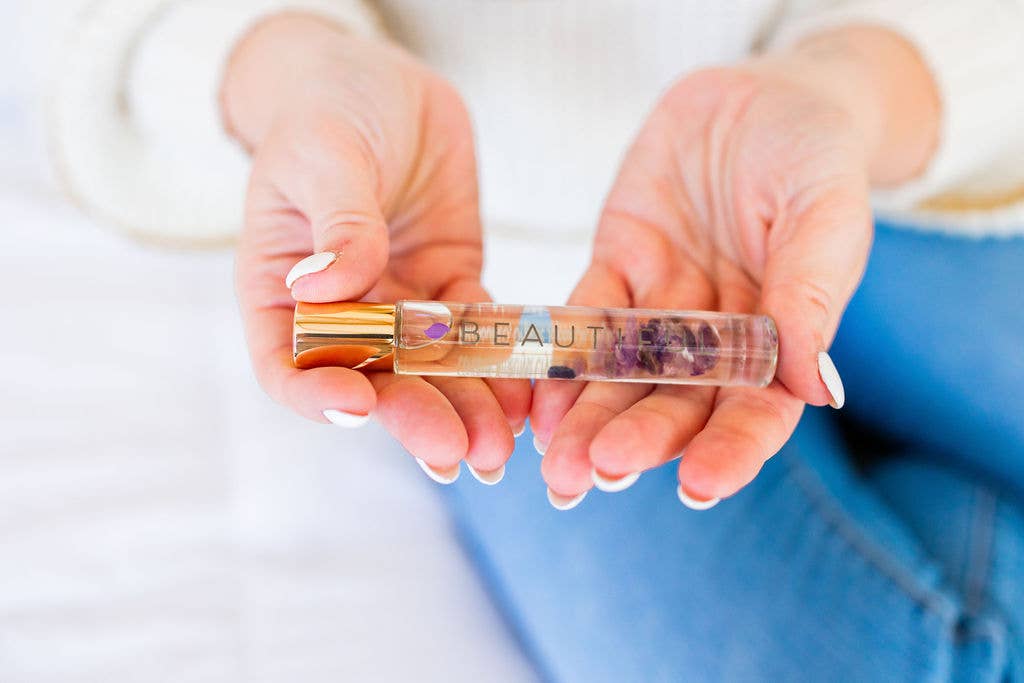 BEAUTIFUL – Amethyst Crystal Roller | Natural Perfume