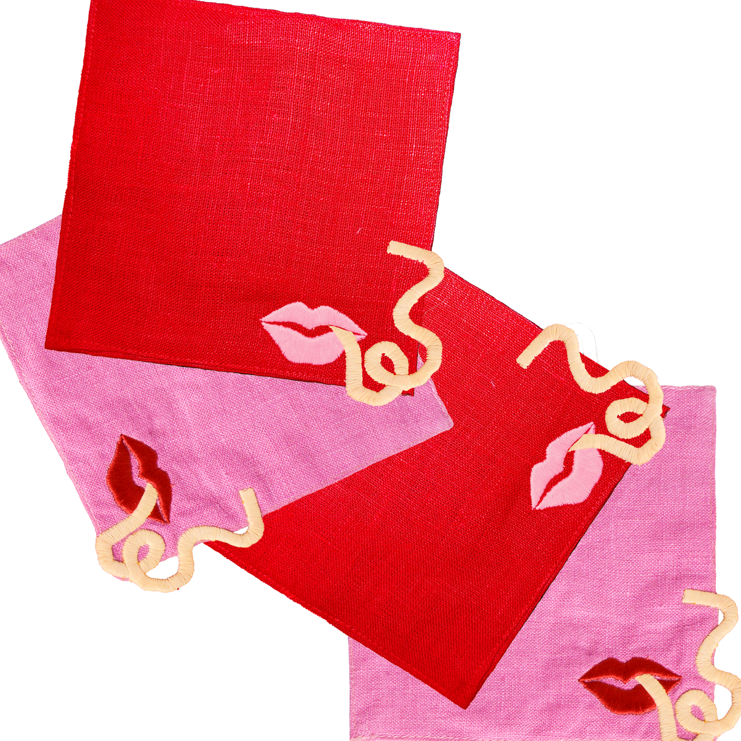 Pasta Cocktail Napkins, set of 2