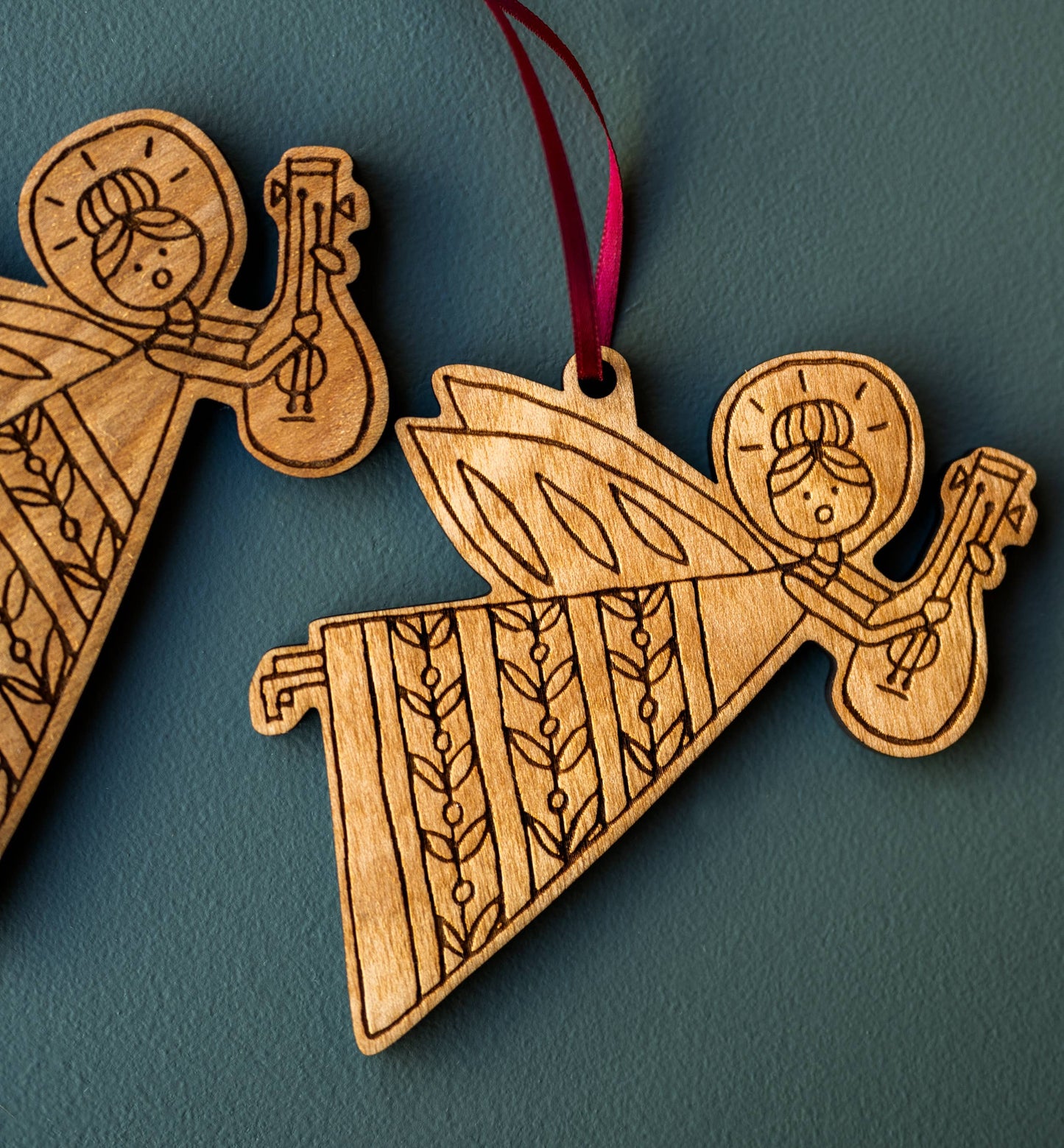 Ukulele Angel Christmas Ornament