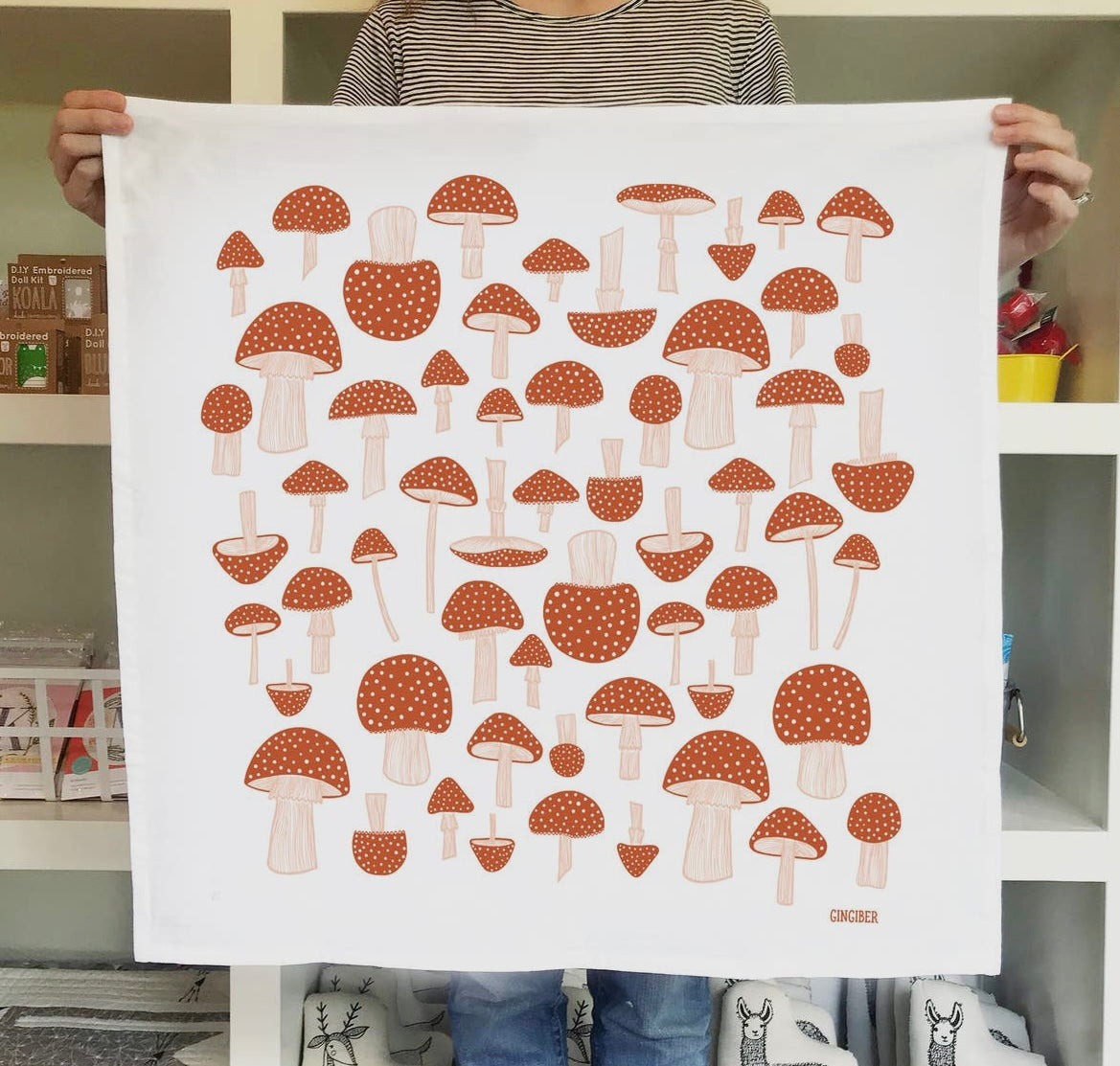 Mushroom Tea Towel