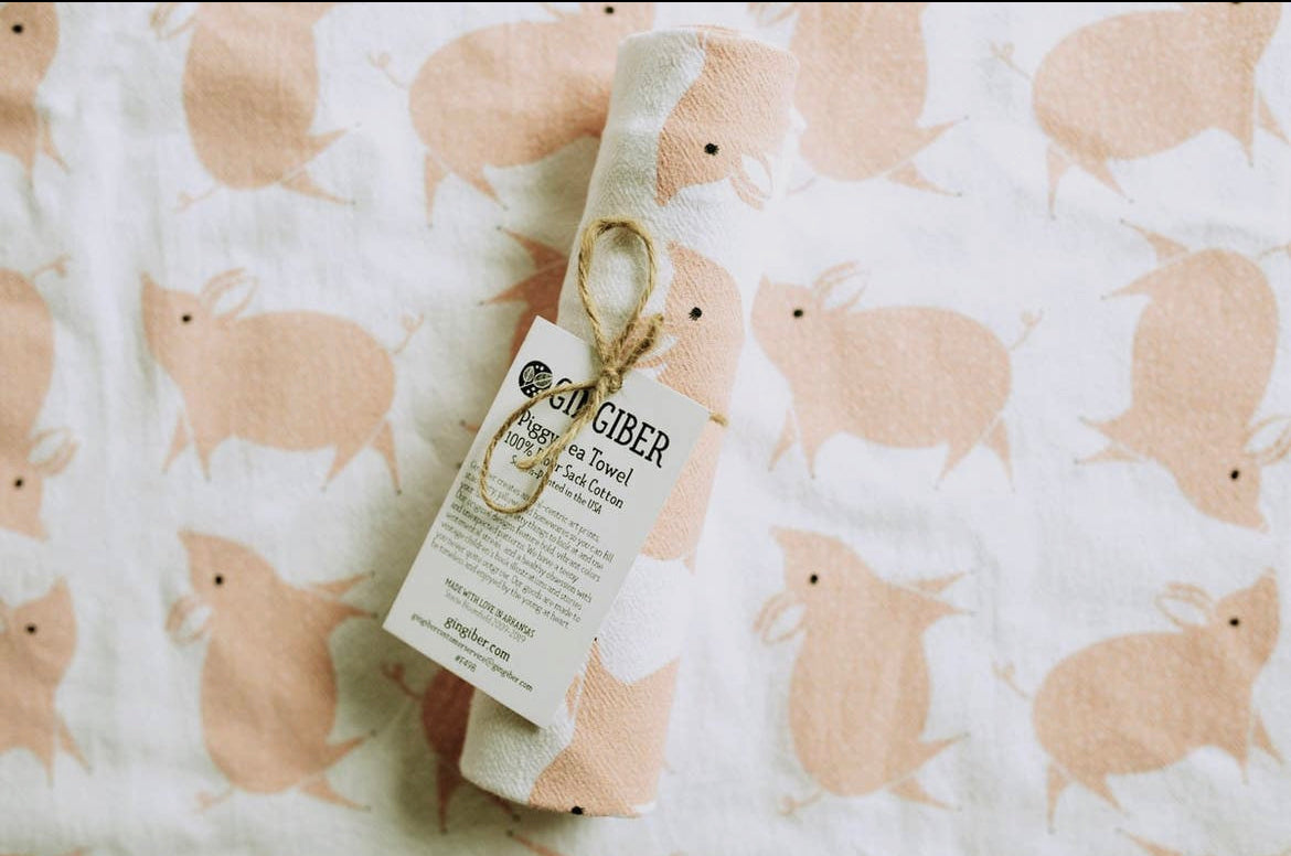 Pig Tea Towel