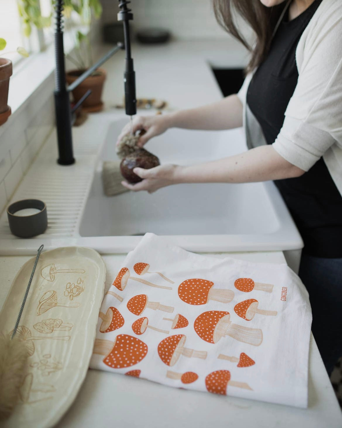 Mushroom Tea Towel