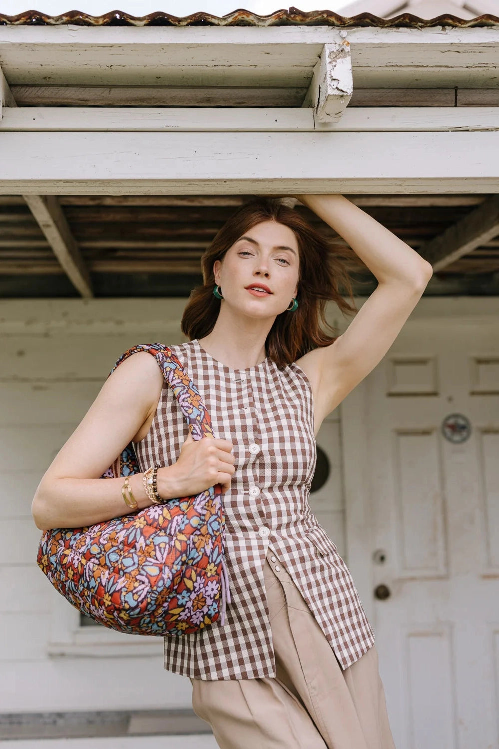 Quilted Zipper Tote