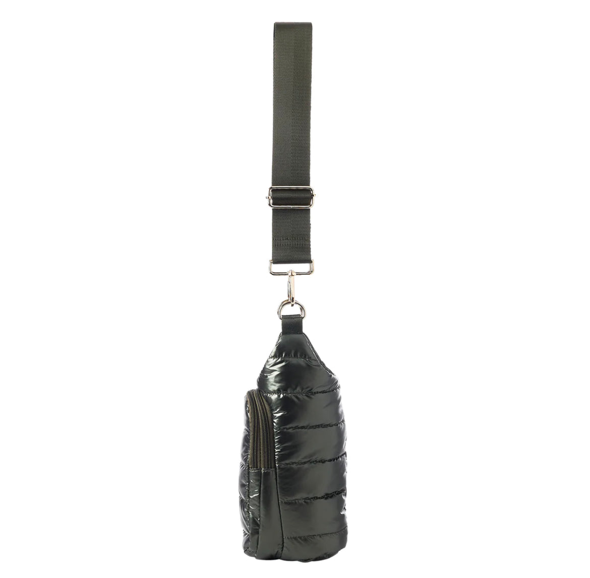 Army Green Shiny HydroBag with Army Green Solid Strap