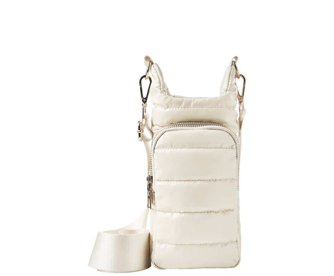 Ivory Glossy HydroBag with Solid Matching Strap