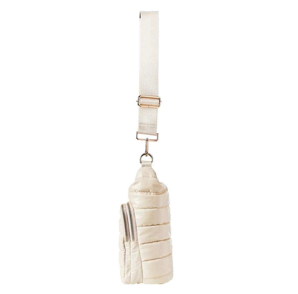 Ivory Glossy HydroBag with Solid Matching Strap
