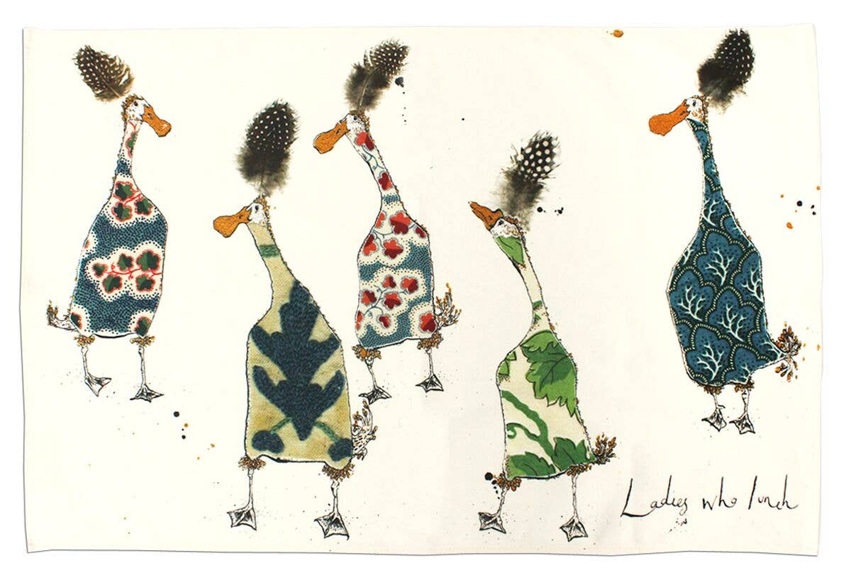 Ladies Who Lunch Tea Towel