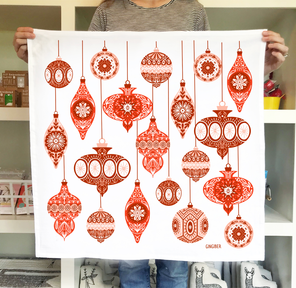 Ornament Tea Towel