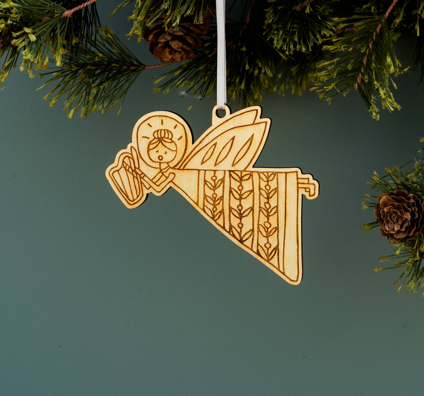 Harpist Angel Ornament