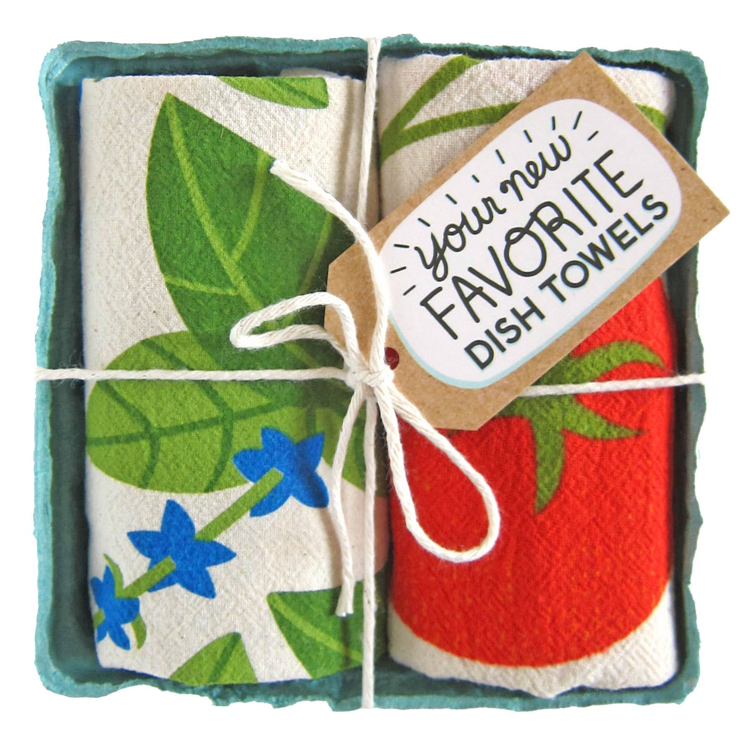 Tomato Basil-Dish Towel Set