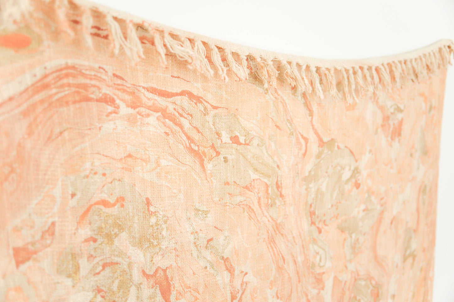 Peach Marble Throw